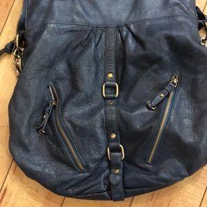 Sabina Leather Bag Blue